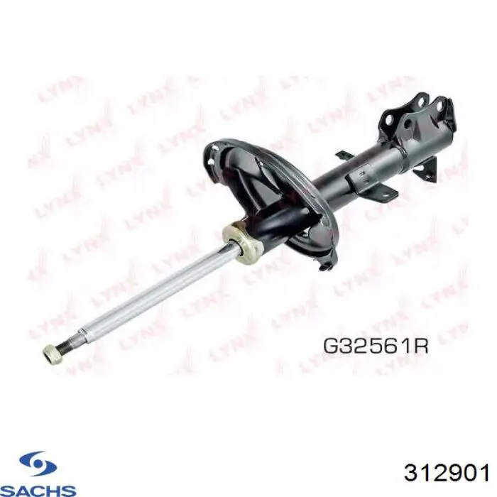 312901 Sachs Амортизатор задній, правий