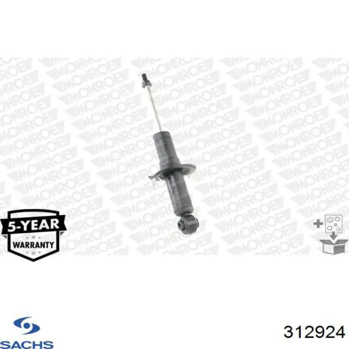 Амортизатор задній Sachs 312924 ціна, від 50.79 USD