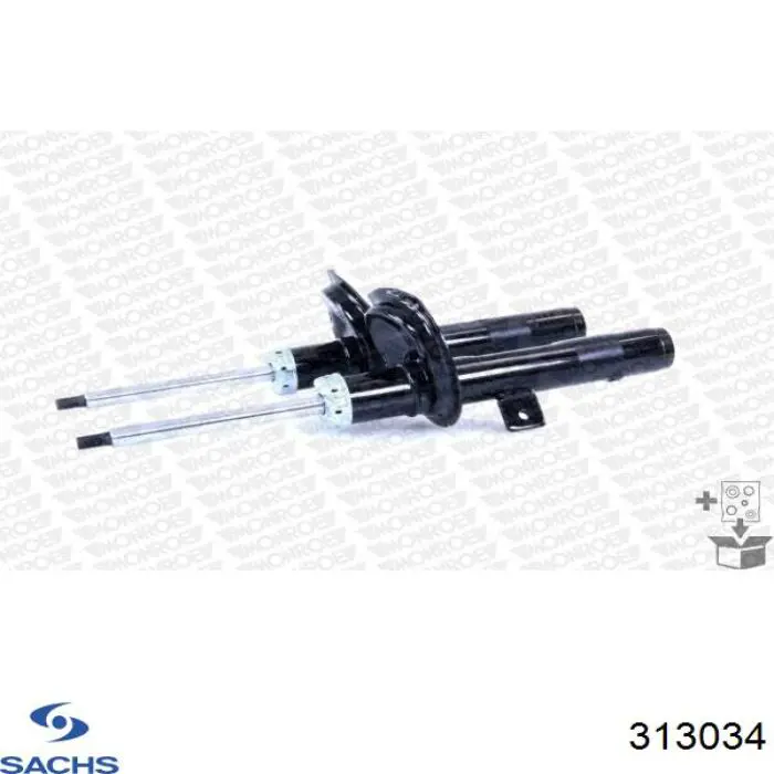 Амортизатор передній, правий Sachs 313034 ціна, від 60.99 USD