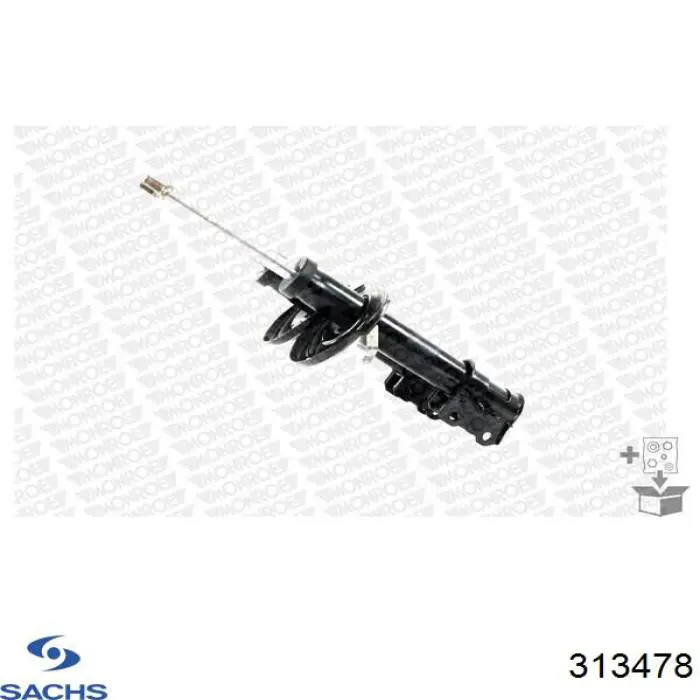 Амортизатор передній, правий Sachs 313478 ціна, від 69.96 USD