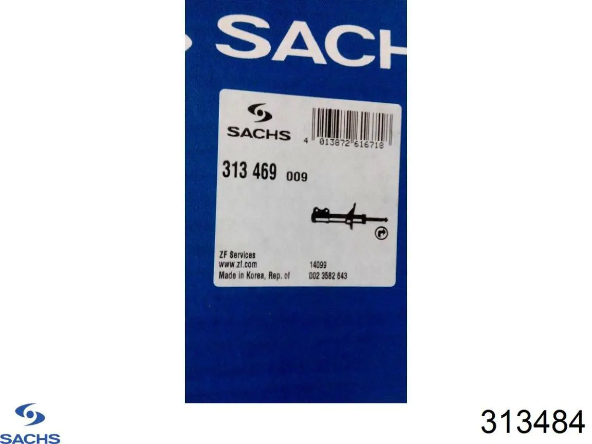 Амортизатор задній Sachs 313484 ціна, від 44.13 USD