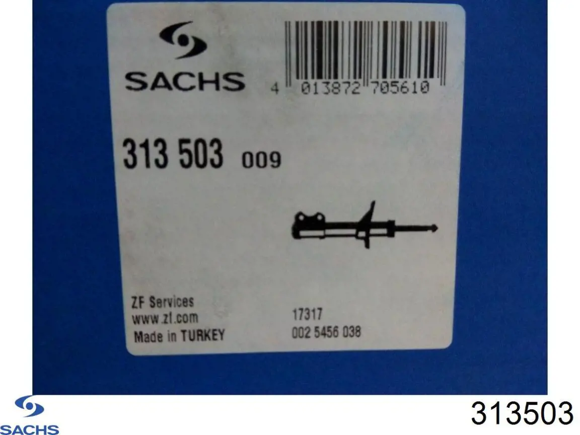 Стойка амортизатора передняя Sachs 313503 ціна, від 90.56 USD