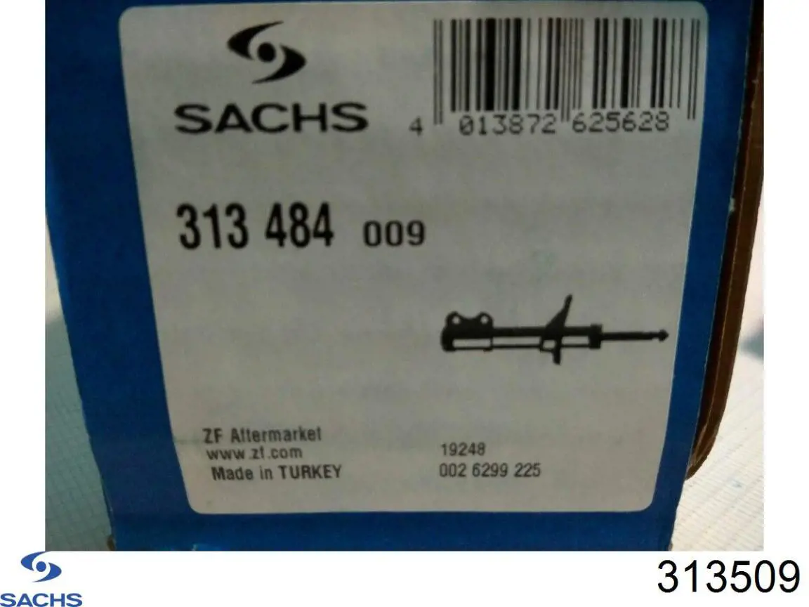Купити 313509 Sachs Стійка амортизатора задня