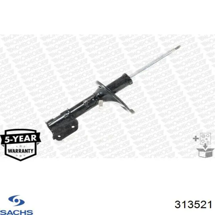 Купити 313521 Sachs Амортизатор передній, правий