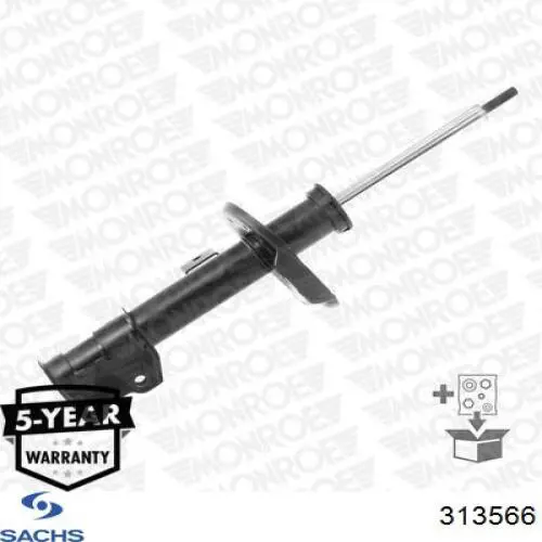 Амортизатор передньої підвіски, лівий Sachs 313566 ціна, від 66.76 USD