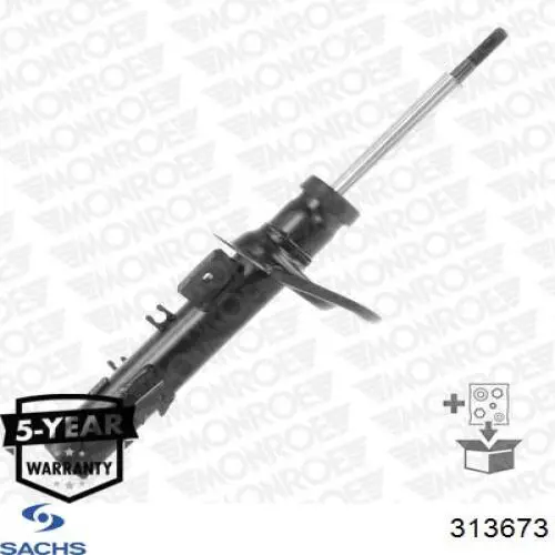 Амортизатор передній, правий Sachs 313673 ціна, від 56.56 USD