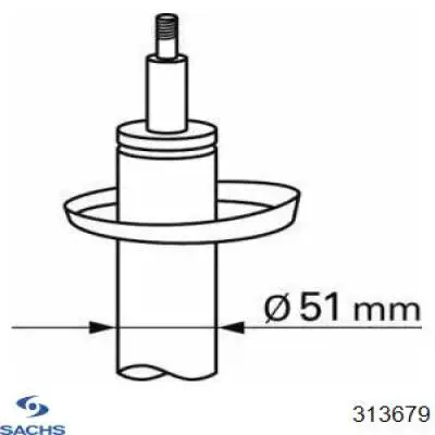 Амортизатор передньої підвіски, лівий Sachs 313679 ціна, від 60.46 USD