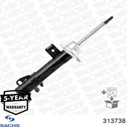 Амортизатор передньої підвіски, лівий Sachs 313738 ціна, від 49.72 USD
