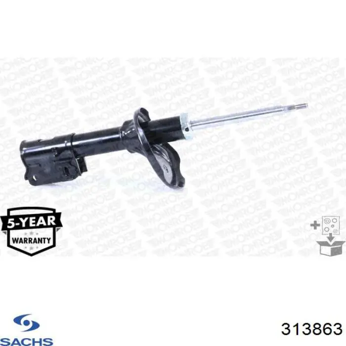 Амортизатор передній, правий Sachs 313863 ціна, від 58.19 USD