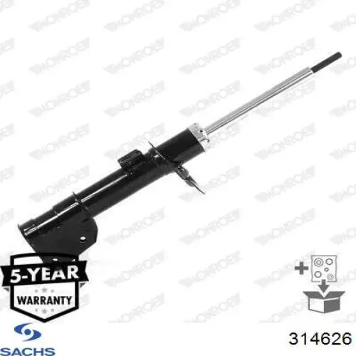 Амортизатор передній 314626 Sachs