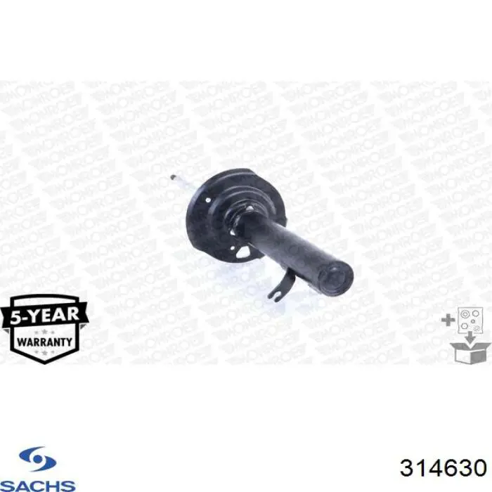 Амортизатор передньої підвіски, лівий Sachs 314630 ціна, від 37.89 USD