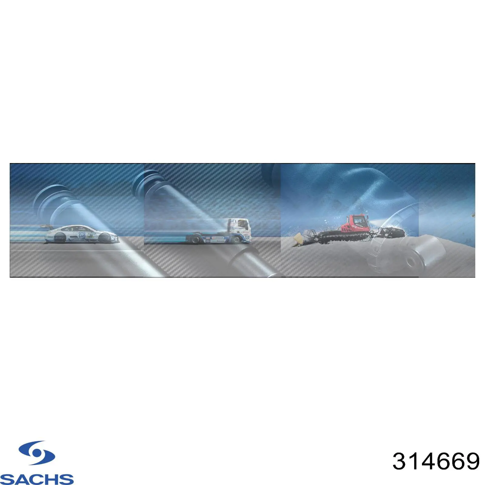 Амортизатор передній, правий Sachs 314669 ціна, від 70.60 USD