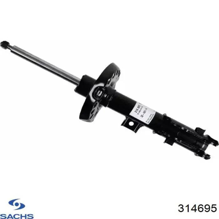 Амортизатор передньої підвіски, лівий Sachs 314695 ціна, від 89.45 USD