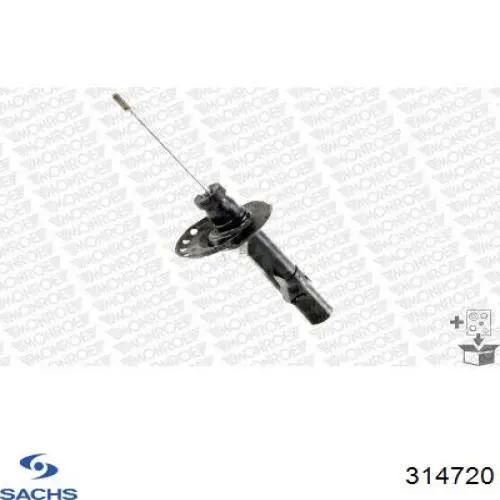 Амортизатор передньої підвіски, лівий Sachs 314720 ціна, від 67.56 USD
