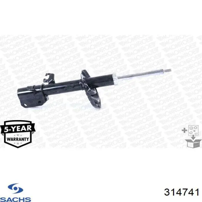 Амортизатор передній, правий Sachs 314741 ціна, від 44.83 USD