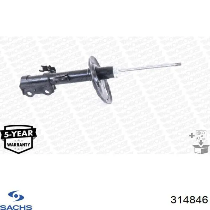 Амортизатор передньої підвіски, лівий Sachs 314846 ціна, від 54.51 USD