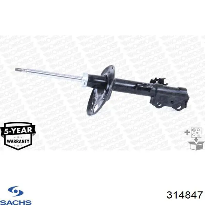 Амортизатор передній, правий Sachs 314847 ціна, від 101.95 USD
