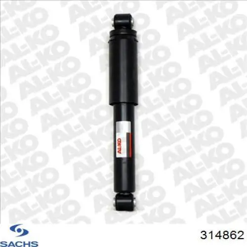 Амортизатор задній, правий Sachs 314862 ціна, від 55.58 USD