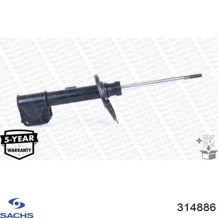 Амортизатора передній лівий 314886 Sachs