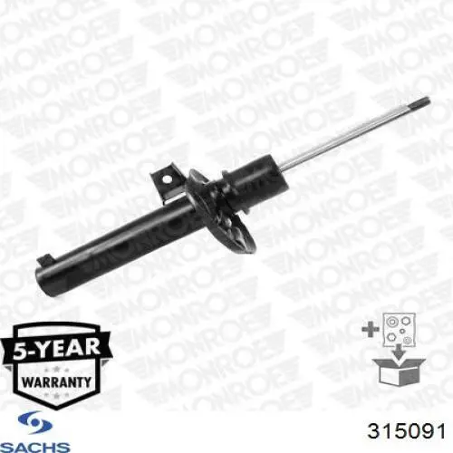 Стойка амортизатора передняя Sachs 315091 ціна, від 93.64 USD