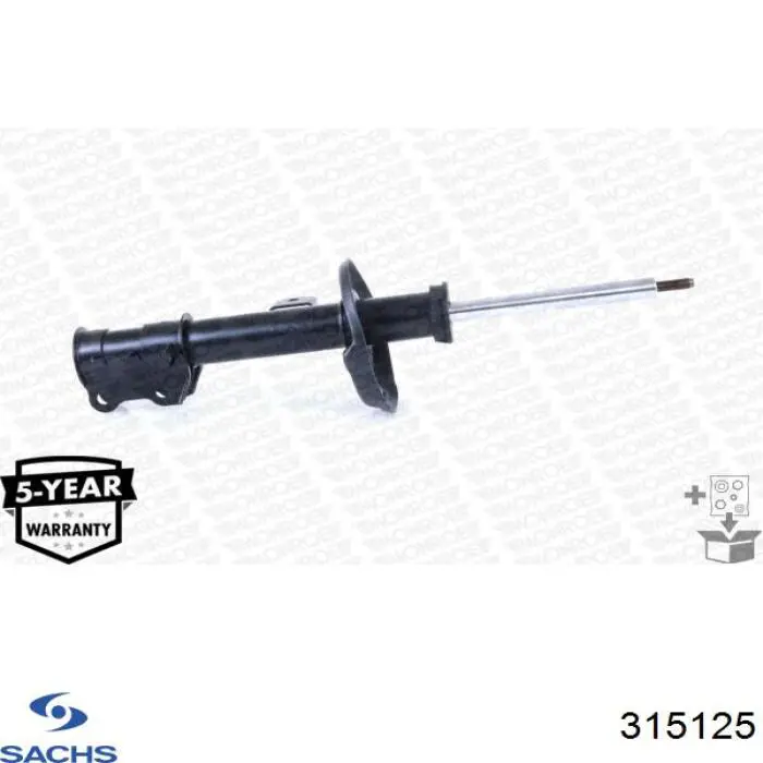 Амортизатор передньої підвіски, лівий Sachs 315125 ціна, від 67.58 USD