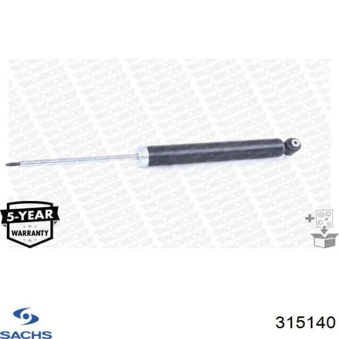 Амортизатор задній Sachs 315140 ціна, від 61.85 USD