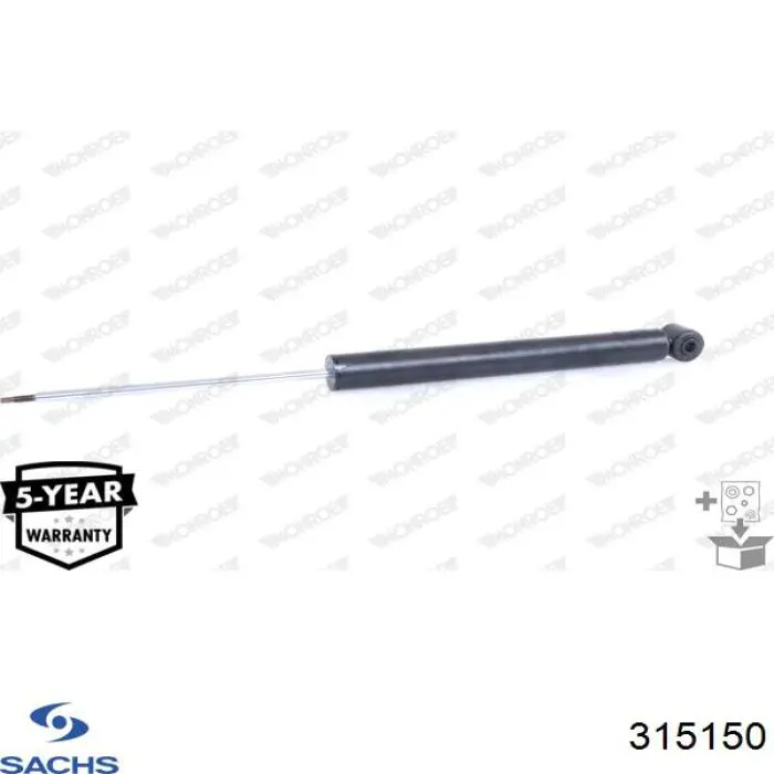 Амортизатор задній Sachs 315150 ціна, від 22.55 USD
