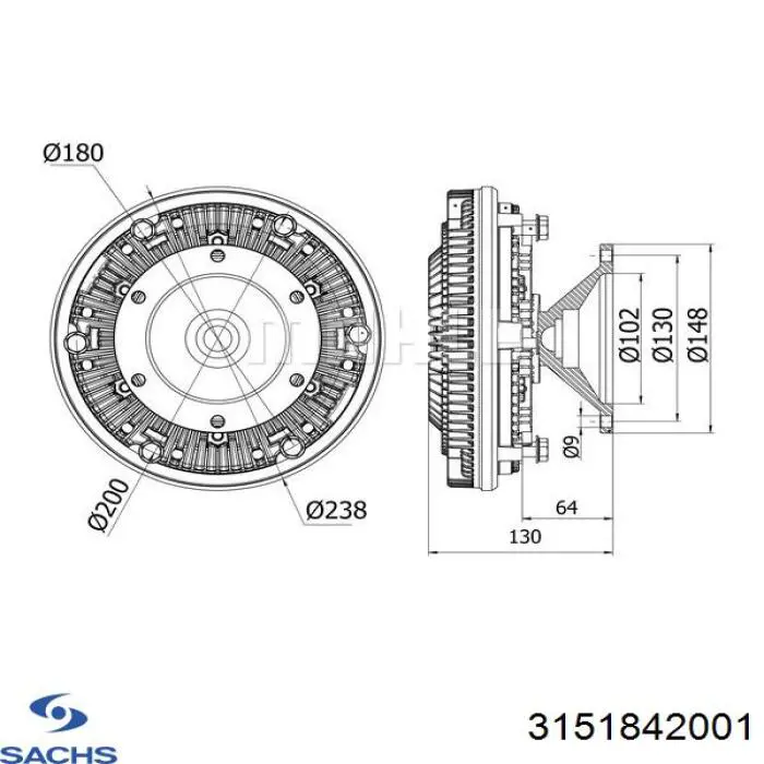 Купити 3151842001 Sachs Підшипник включення зчеплення