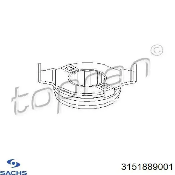 3151889001 Sachs Підшипник ковзання зчеплення