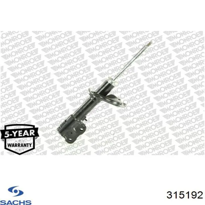 Амортизатор передньої підвіски, лівий Sachs 315192 ціна, від 44.66 USD