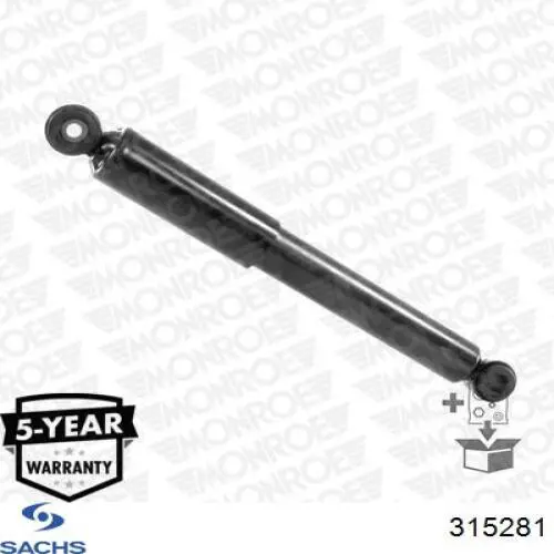 Амортизатор задній Sachs 315281 ціна, від 45.14 USD