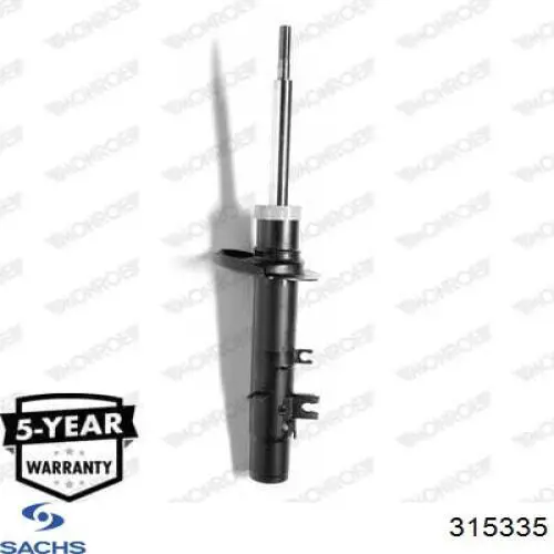 Амортизатор передньої підвіски, лівий Sachs 315335 ціна, від 43.29 USD