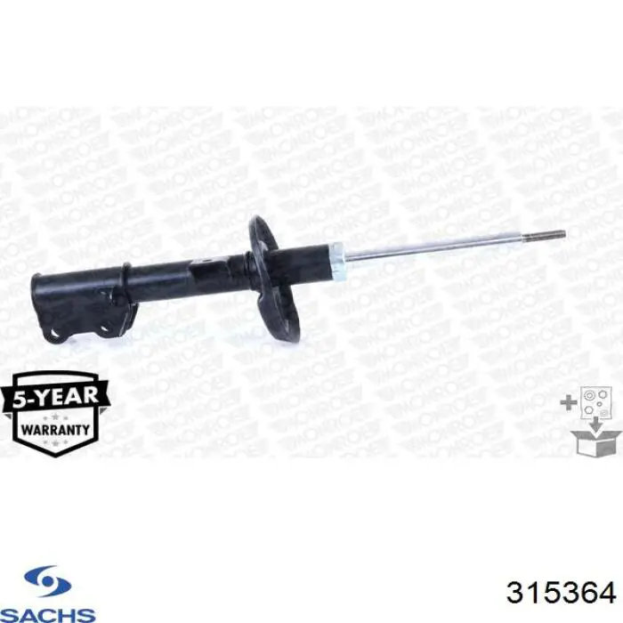 Амортизатор передній, правий Sachs 315364 ціна, від 76.40 USD