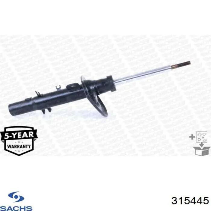 Амортизатор передньої підвіски, лівий Sachs 315445 ціна, від 72.42 USD