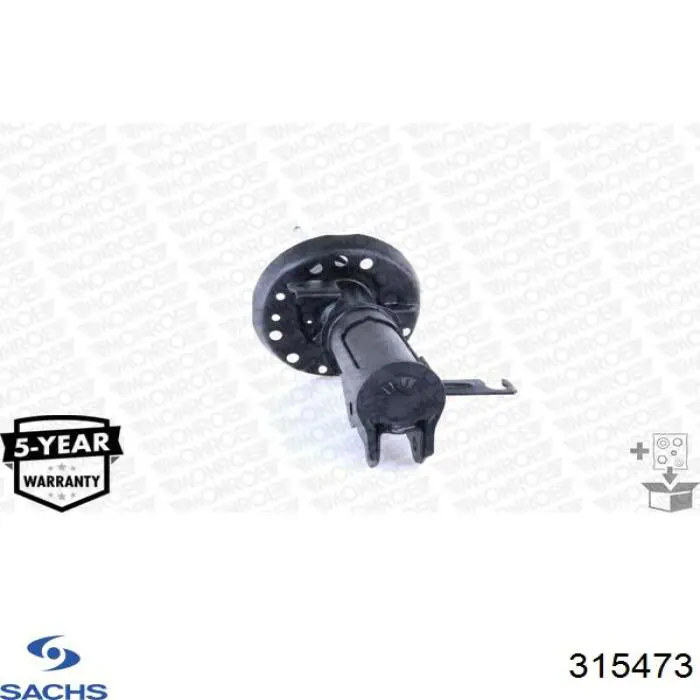 Амортизатор передньої підвіски, лівий Sachs 315473 ціна, від 55.09 USD