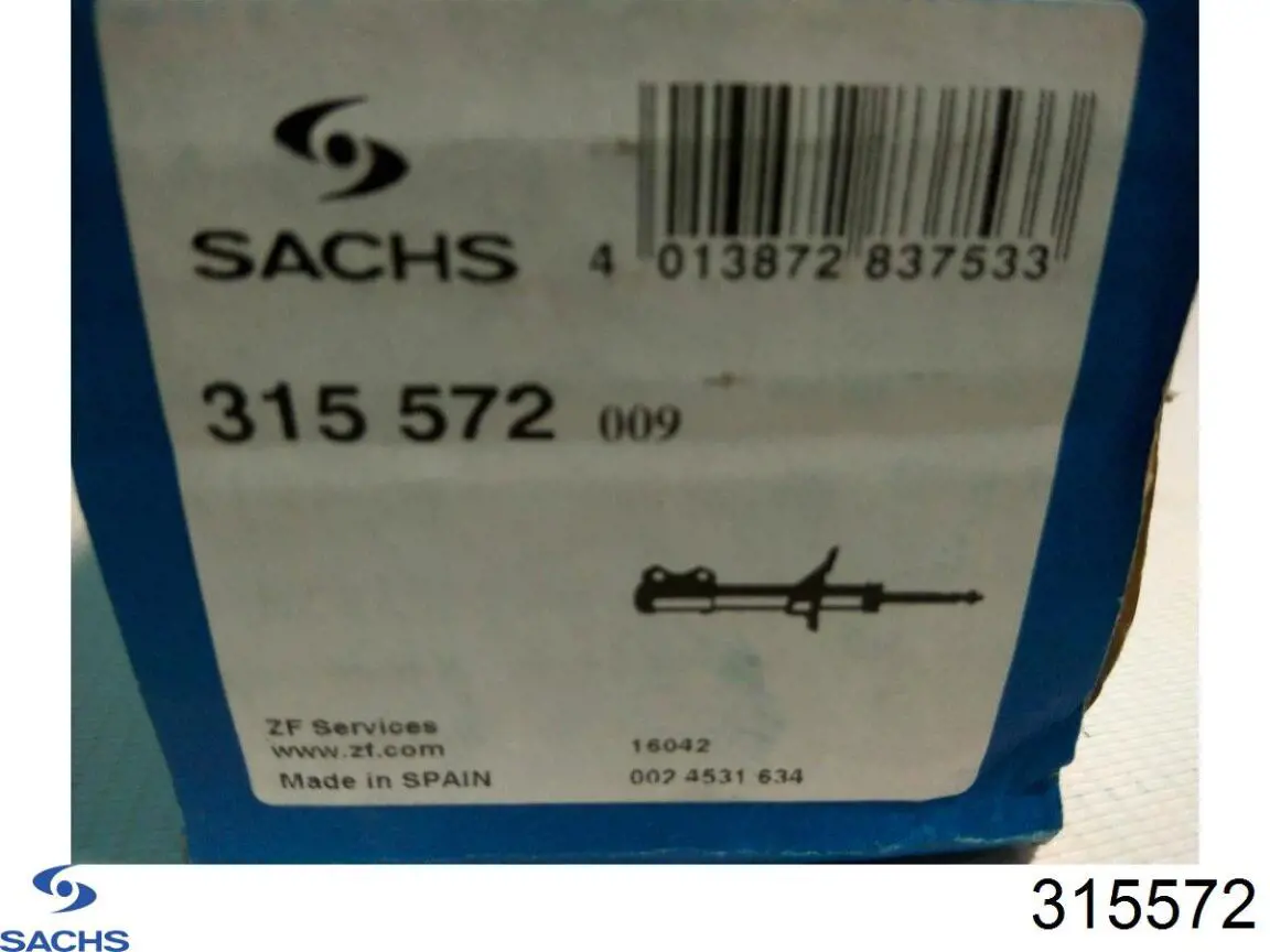 Купити 315572 Sachs Стійка амортизатора задня