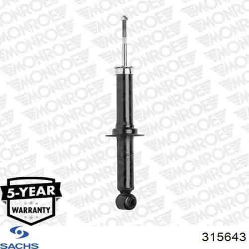Амортизатор задній Sachs 315643 ціна, від 97.24 USD