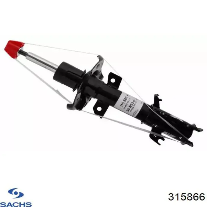 Амортизатор передньої підвіски, лівий Sachs 315866 ціна, від 79.20 USD