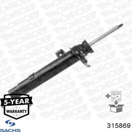Стойка амортизатора передняя Sachs 315869 ціна, від 84.55 USD