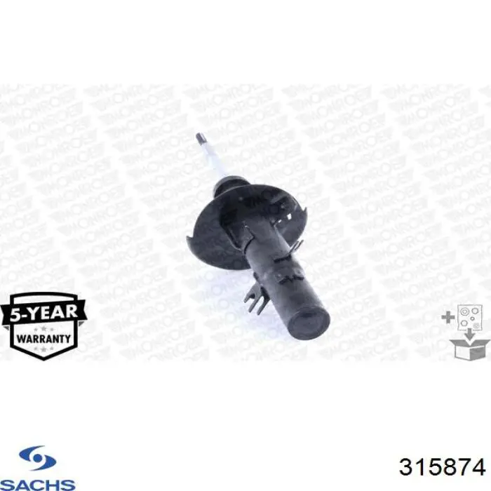 Амортизатор передньої підвіски, лівий Sachs 315874 ціна, від 62.24 USD