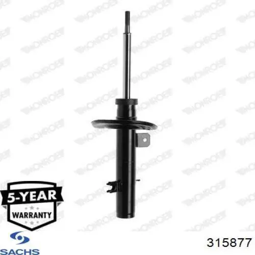 Амортизатор передній, правий Sachs 315877 ціна, від 38.01 USD