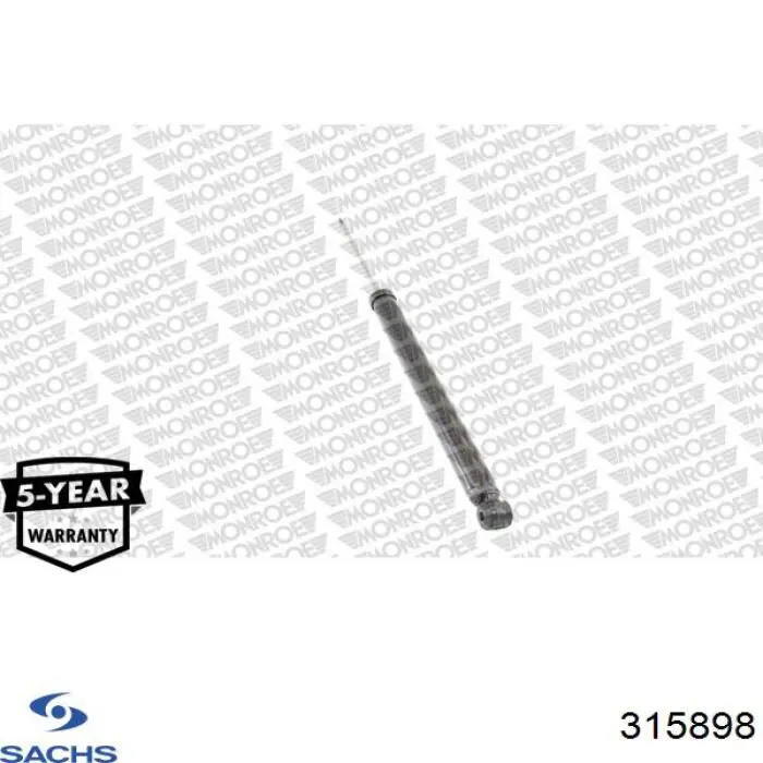 Амортизатор задній Sachs 315898 ціна, від 43.66 USD