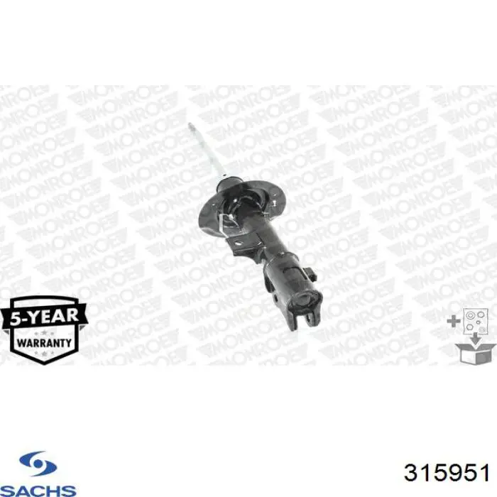 Купити 315951 Sachs Амортизатор передній, правий