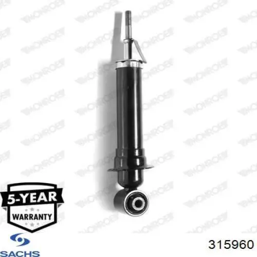 Амортизатор задній Sachs 315960 ціна, від 72.76 USD