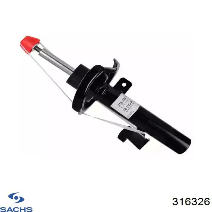 Амортизатор передньої підвіски, лівий Sachs 316326 ціна, від 71.58 USD