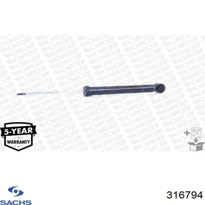 Амортизатор задній Sachs 316794 ціна, від 52.79 USD