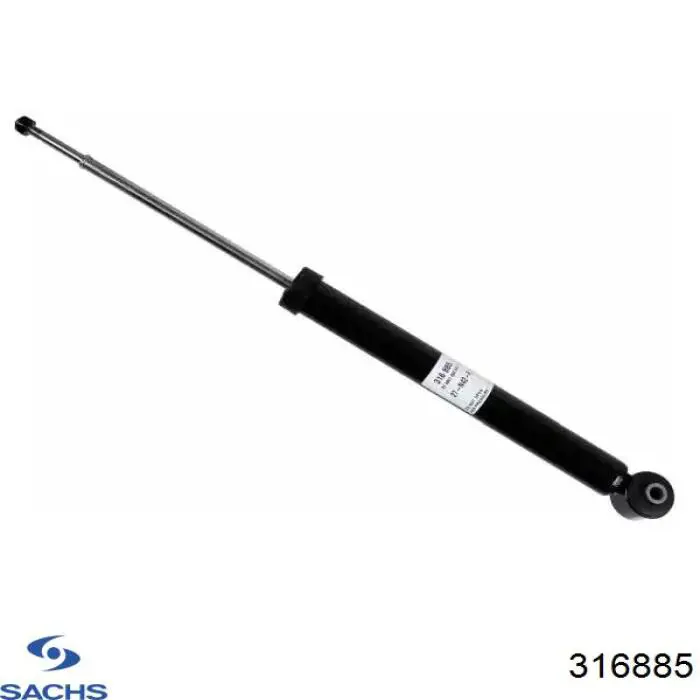 Купити 316885 Sachs Амортизатор задній, лівий