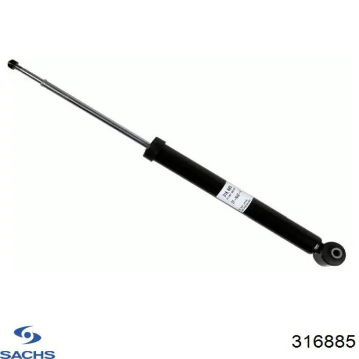 316885 Sachs Амортизатор задній, лівий