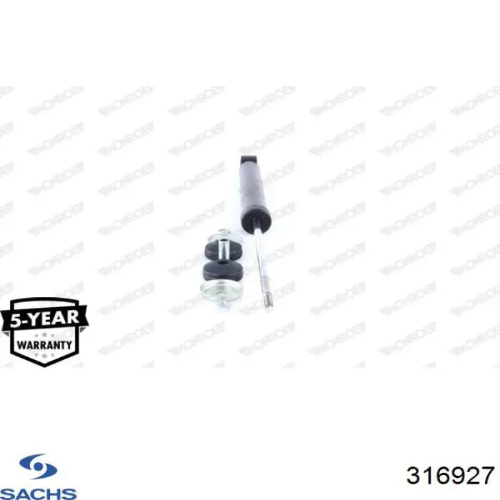 Амортизатор задній Sachs 316927 ціна, від 44.41 USD