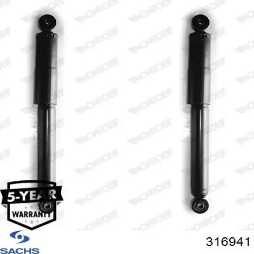 Амортизатор задній Sachs 316941 ціна, від 23.72 USD